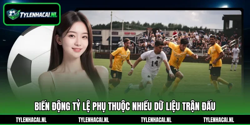 Biến động tỷ lệ phụ thuộc nhiều dữ liệu trận đấu
