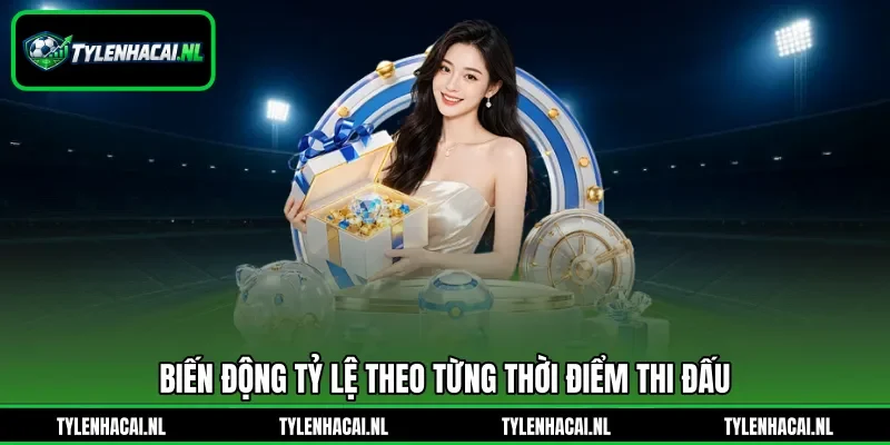 Biến động tỷ lệ theo từng thời điểm thi đấu Biến động tỷ lệ theo từng thời điểm thi đấu
