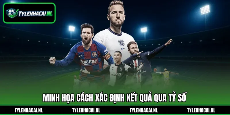 Minh họa cách xác định kết quả qua tỷ số