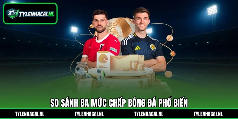 So sánh ba mức chấp bóng đá phổ biến